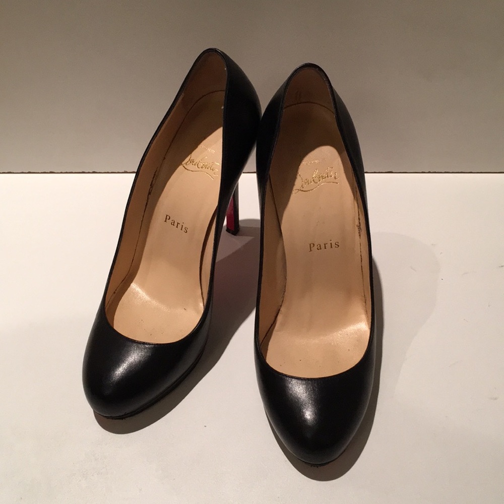 Christian Louboutin FIFI 100 pumps enamel leather